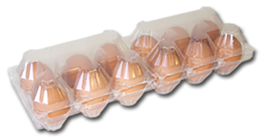 Estuches para huevos de gallinas